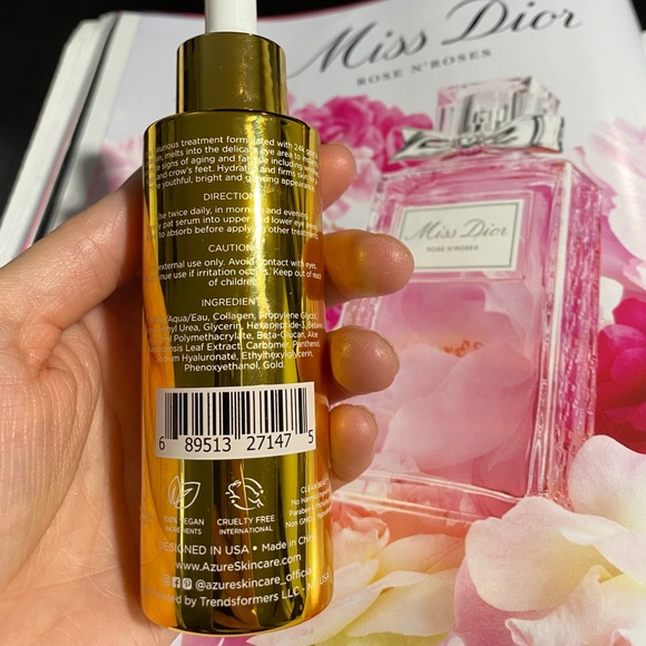 Azure Skincare Azure 24k Gold Collagen Eye Serum Poshmark